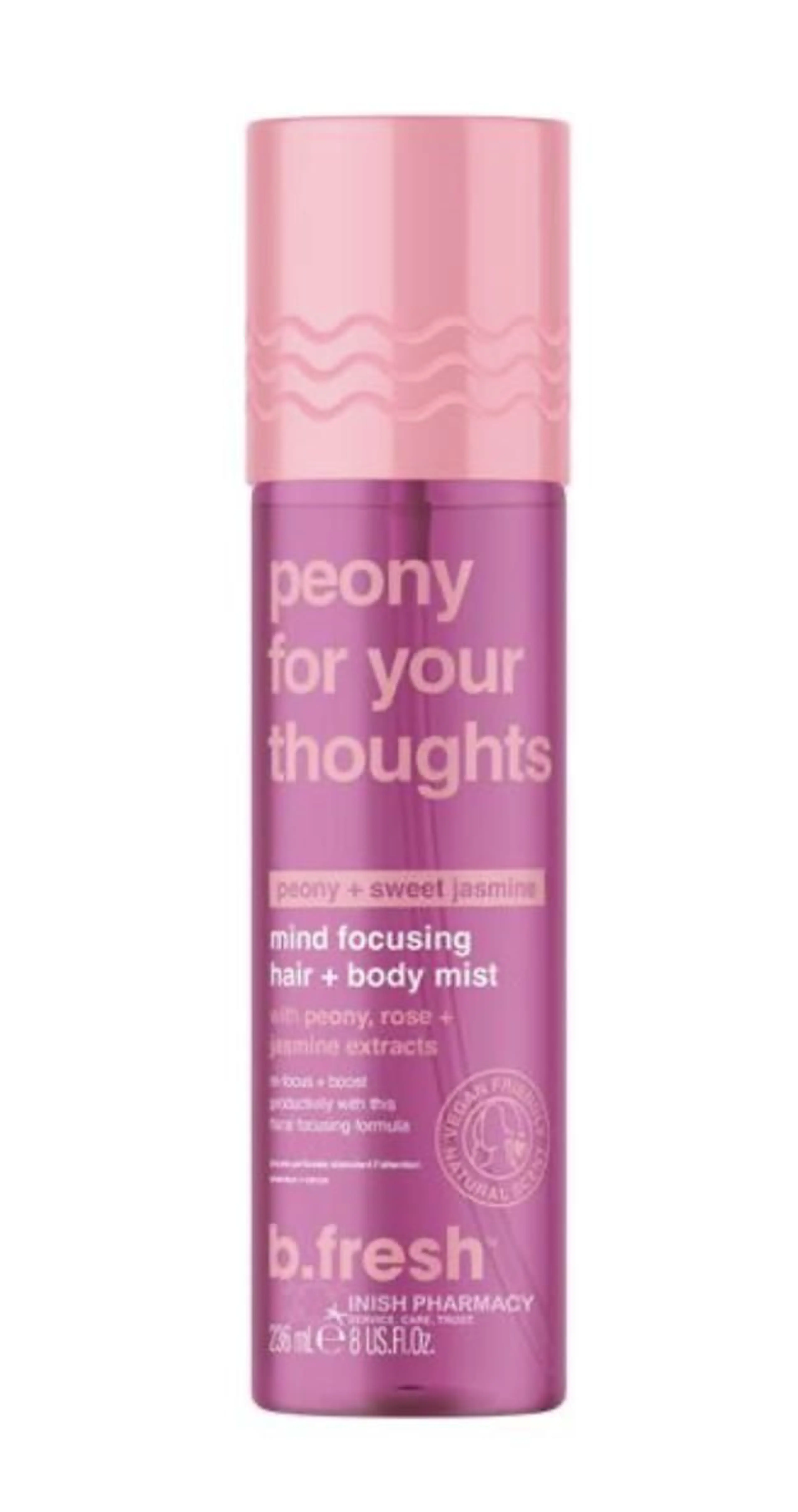 peony for your thoughts mind focusing hair + body mist