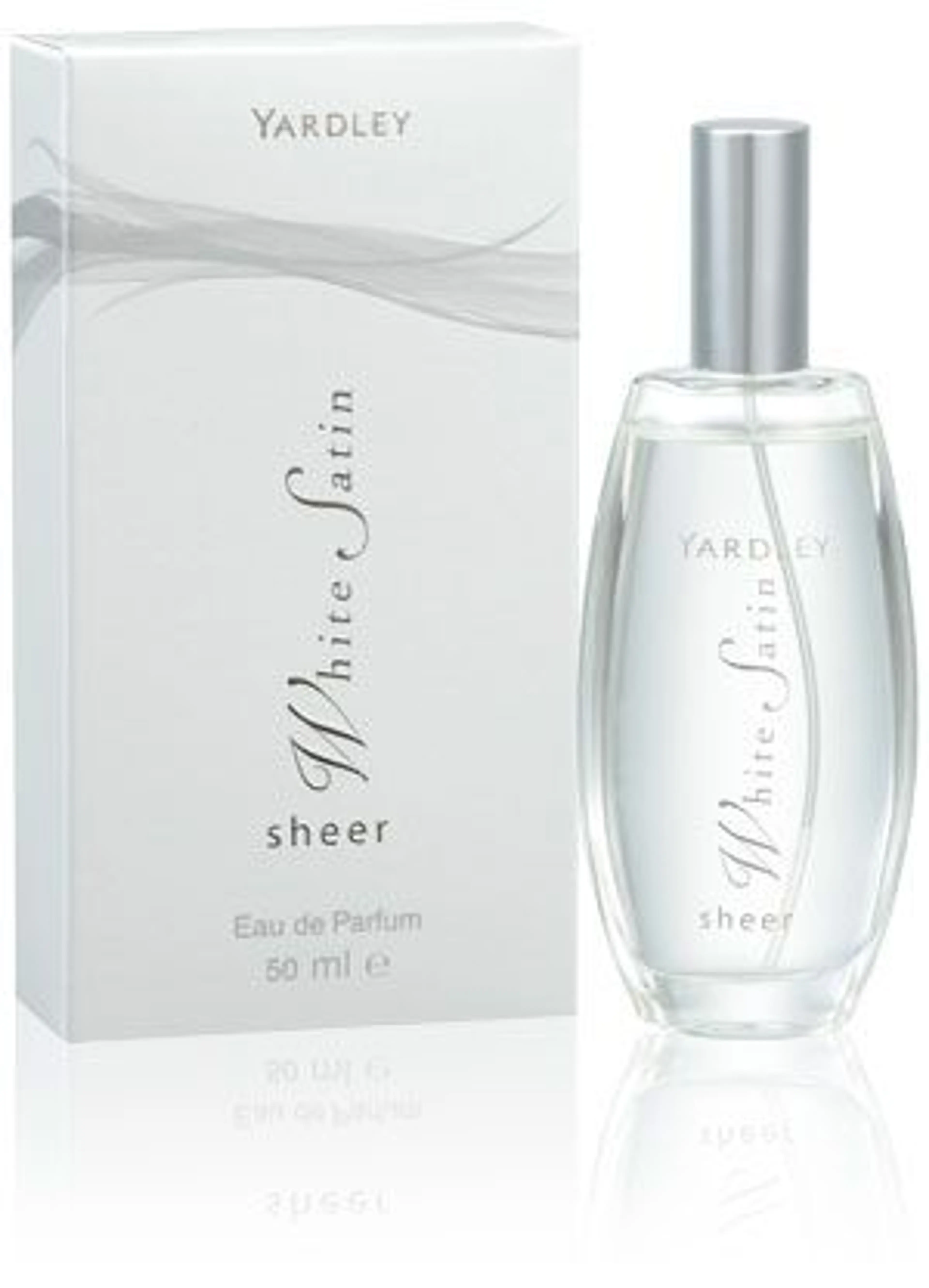 Sheer White Satin